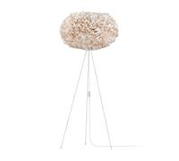 UMAGE Eos Light Brown Lampadaire Stehleuchte, version Eos XL (diamètre 75 cm) avec tripode blanche