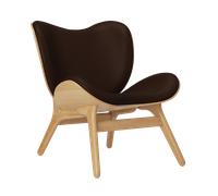 UMAGE Fauteuil A Conversation Piece - chêne - cuir Hope brown