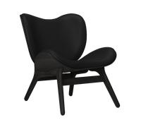 UMAGE Fauteuil A Conversation Piece - chêne noir - cuir Hope black