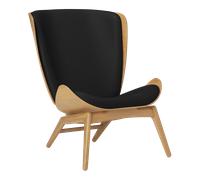 UMAGE Fauteuil The Reader - chêne - cuir Hope black