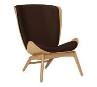 UMAGE Fauteuil The Reader - chêne - cuir Hope brown
