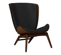UMAGE Fauteuil The Reader - chêne foncé - cuir Hope black