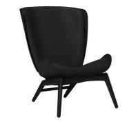 UMAGE Fauteuil The Reader - chêne noir - cuir Hope black