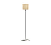 Umage Lampadaire Komorebi medium Chêne carré-Acier brossé