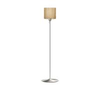 Umage Lampadaire Komorebi medium Chêne circulaire-Acier brossé