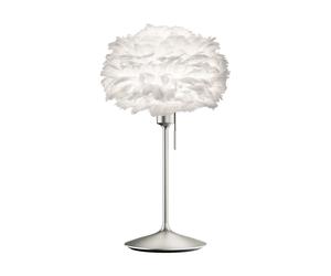 Umage Lampe de table Eos mini Blanc-Acier brossé