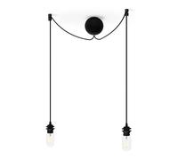 Umage Rosace de plafond avec deux cordons Cannonball Noir