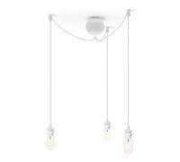 Umage Rosace de plafond avec trois cordons Cannonball Blanc