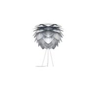 UMAGE Silvia Lampe de table Tischleuchte, de couleur acier avec tripode blanc