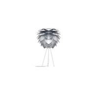 UMAGE Silvia Mini Lampe de table Tischleuchte, de couleur acier avec tripode blanc