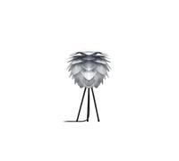 UMAGE Silvia Mini Lampe de table Tischleuchte, de couleur acier avec tripode noir