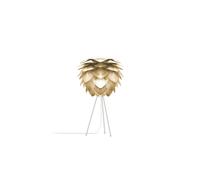 UMAGE Silvia Mini Lampe de table Tischleuchte, laiton brossé avec tripode blanc