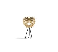 UMAGE Silvia Mini Lampe de table Tischleuchte, laiton brossé avec tripode noire