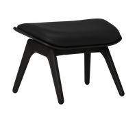 UMAGE The Reader Ottoman - chêne noir - cuir Hope black