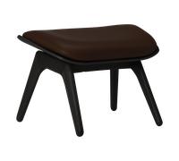 UMAGE The Reader Ottoman - chêne noir - cuir Hope brown