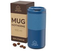 Umami Mug Isotherme Cafe/The, Acier Inoxydable, 100% Étanche Bleu
