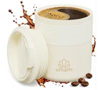 Umami Mug Isotherme Cafe/The, Acier Inoxydable, 100% Étanche Crème