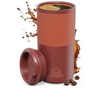 Umami Mug Isotherme Cafe/The, Acier Inoxydable, 100% Étanche Rouge