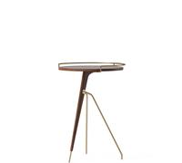 Umanoff Table Basse Haute Noyer/Laiton Laqué Mat
