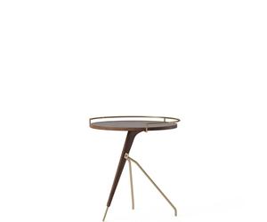 Umanoff Table Basse Noyer/Laiton Laqué Mat