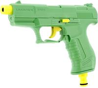 Umarex Pommeau de douche de jardin aspect P99, embout de douche pour tuyau d'arrosage, jet d'eau réglable, raccord compatible Gardena, gâchette verrouillable, vert