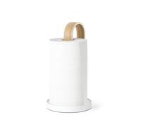 Umbra Bellwood Porte-Serviettes en Papier sur Pied, Bois, Blanc/Naturel