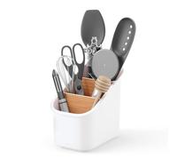 Umbra Bellwood Porte-ustensiles Organisateur Cuisine, 3 Niveaux, Blanc/Naturel