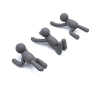 Umbra Buddy Lot de 3 crochets muraux décoratifs pour vestes, écharpes, sacs, sacs à dos, serviettes et plus