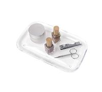 UMBRA Droplet Tray. Plateau de salle de bain Droplet, Acrylique transparent, dimension 25 x 15 x 2 cm.