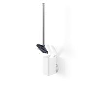 Umbra Flex Adhesive Brosse de Toilette et Son Support à Couvercle Mural ou autoportant