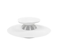 UMBRA Flex Drain Stop. Bonde de Baignoire et Douche, avec Fonction Attrape-Cheveux, Coloris Blanc