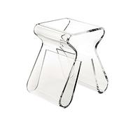 Umbra Magino Table d'appoint, Porte-revues Transparent, Effacer | Acrylique 13 mm d'épaisseur, incassable et robuste, convient aux petits espaces, usage polyvalent, design Karim Rashid