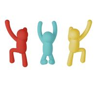 Umbra Patère Buddy lot de 3 - Rouge