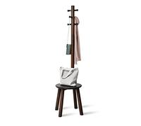 Umbra Porte-manteau Pillar avec tabouret intégré Noir G