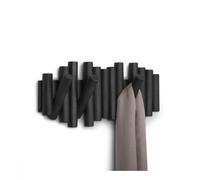 Umbra Picket 5 Patère Murale, Combine utile et Art, Chevilles en pin biseautées, Blanc