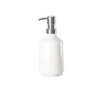 UMBRA Soap Pump Step. Pompe à Savon Step. en mélamine Brillante. Coloris Blanc. 385ml. Dimension 8.3x19cm.