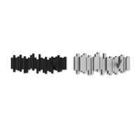 Umbra Sticks Portemanteau mural 5 crochets rabattables, Noir & Sticks Portemanteau mural 5 crochets rabattables, Gris