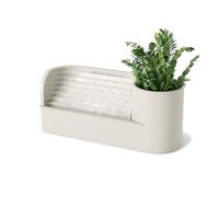 Umbra Stream Fontaine à Eau USB, relaxante pour Bureau, Sable | Autonomie 50 heures, améliore la qualité de l'air, Plastique recy t fibres de bois