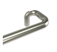Umbra Twilight Double Tringle À Rideaux Extensible Avec Retour Latéral. 76-213cm. D 1.9cm. Idéale Pour Les Rideaux Occultants Ou Obscurcissants. Acier. Nickel Mat