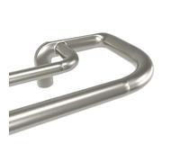 Umbra Twilight Tringle À Rideaux Extensible Avec Retour Latéral, 76-213cm, 1,9cm, Idéale Pour Les Rideaux Occultants Ou Obscurcissants, Acier, Nickel Mat,