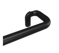 Umbra Twilight Tringle À Rideaux Extensible Avec Retour Latéral, 76-213cm, D 1,9cm, Idéale Pour Les Rideaux Occultants Ou Obscurcissants, Acier, Noir