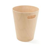 Umbra Woodrow Poubelle Ou Corbeille À Papier Moderne En Bois D'Une Capacité De 7,5 L Pour Salle De Bain, Bureau, et Bien Plus Encore, Hêtre Commun, Naturel