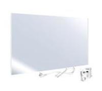 UMBRELLA® H450 Chauffage infrarouge miroir 450W avec thermostat TH12–Panneau chauffant compact avec technologie Carbon Crystal – Design élégant 2-en-1