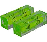 umei Lot de 2 mini niveaux à bulles horizontales de haute précision à trois lignes (52 x 18 x 15 mm)