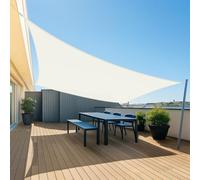 UMI Voile d'ombrage Imperméable Carré 3x3m Toile Ombrage PES avec 95% Protection UV pour Jardin Terrasse Balcon Patio Extérieur - Beige