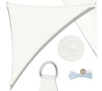 UMI Voile d'ombrage Imperméable Triangle 3x3x4,25 Toile Ombrage PES avec 95% Protection UV pour Jardin Terrasse Patio Balcon Extérieur - Beige