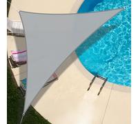 UMI Voile d'ombrage Imperméable Triangle 3x3x4,25m Toile Ombrage PES avec 95% Protection UV pour Jardin Terrasse Balcon Patio Extérieur - Gris