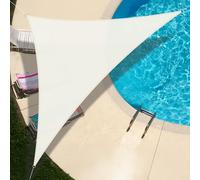 UMI Voile d'ombrage Imperméable Triangle 3x3x4,25m Toile Ombrage PES avec 95% Protection UV pour Jardin Terrasse Balcon Patio Extérieur - Beige