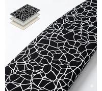 Umiin Grande Housse de Table à Repasser, 150x55cm, Housse de Table à Repasser XXL élastique avec Rembourrage en Feutre de 6 mm d'épaisseur, Dessus en Coton, Sangles et Crochets