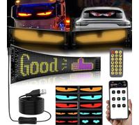 Umikk LED Smart Eyes pour Camion et Voiture - Lampe Colorée Dynamique avec Écran Souple, Devil Eyes, Contrôle Bluetooth, USB - Fenêtre de Voiture